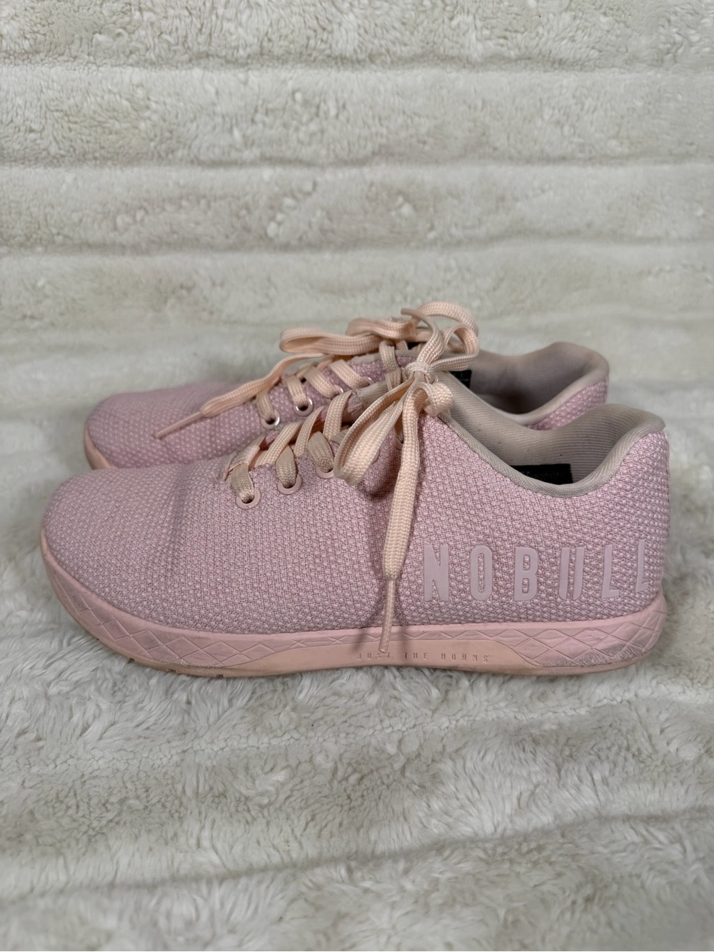 NOBULL Low Trainer Heather Low Top Crossfit Gym Athletic Shoes Pink Blush Size 8
